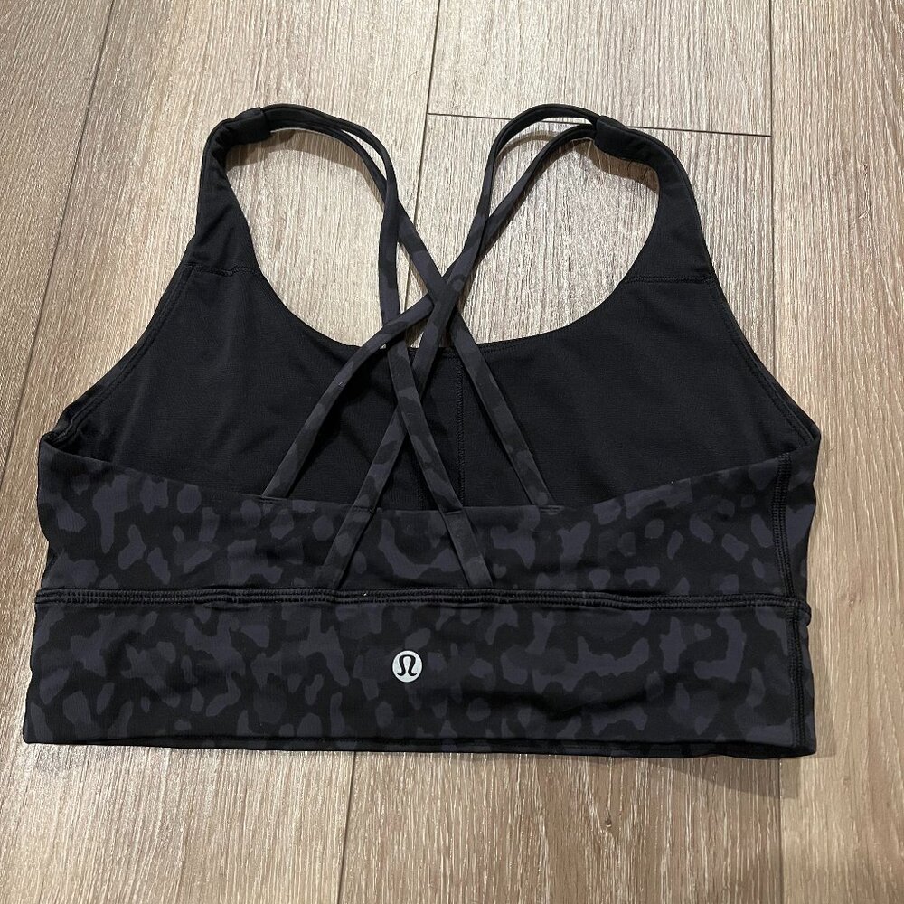 Lululemon X Soulcycle Energy Bra in snow leopard - Picture 4 of 4